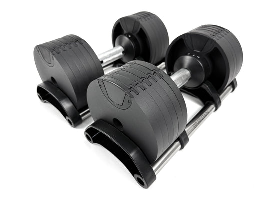 What makes the 24kg round adjustable dumbbells so special?