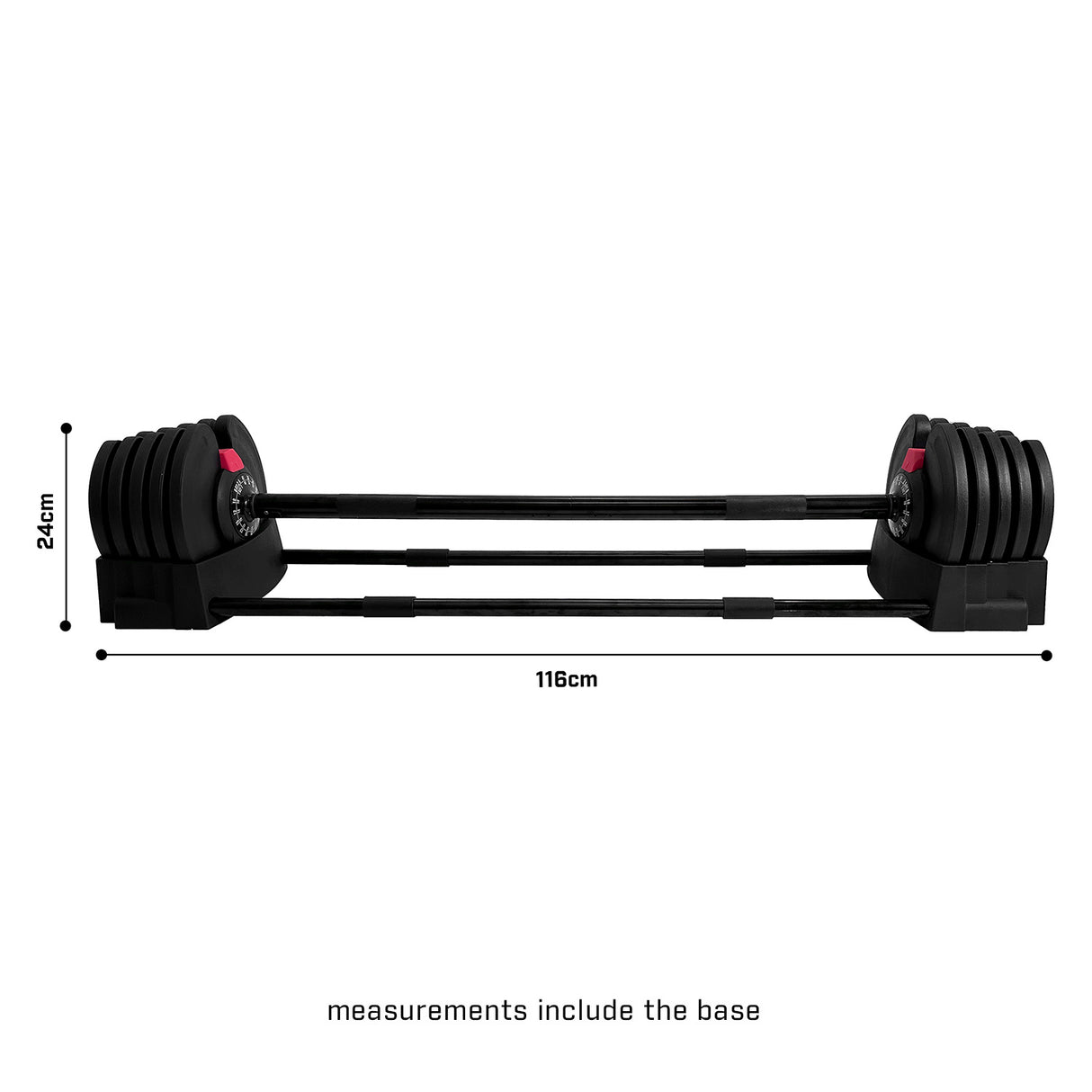 40kg (2 in 1) Dumbbell & Barbell (Pair)