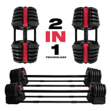 40kg (2 in 1) Dumbbell & Barbell (Pair)