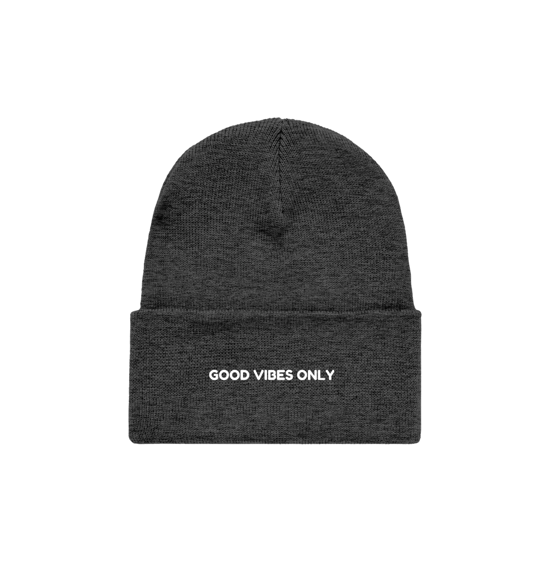 Charcoal BRAINGAIN GOOD VIBES ONLY BEANIE (2nd)